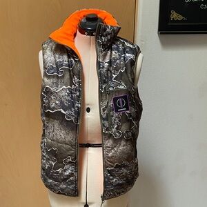 Realtree Camouflage Vest with Orange Lining